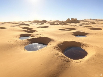 Sunken Sands golden sea with quicksand